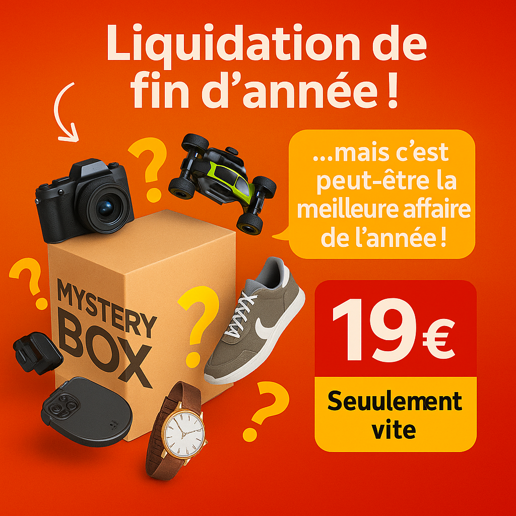 Boîte Mystère Valumark – Surprises Premium jusqu’à 10× la valeur