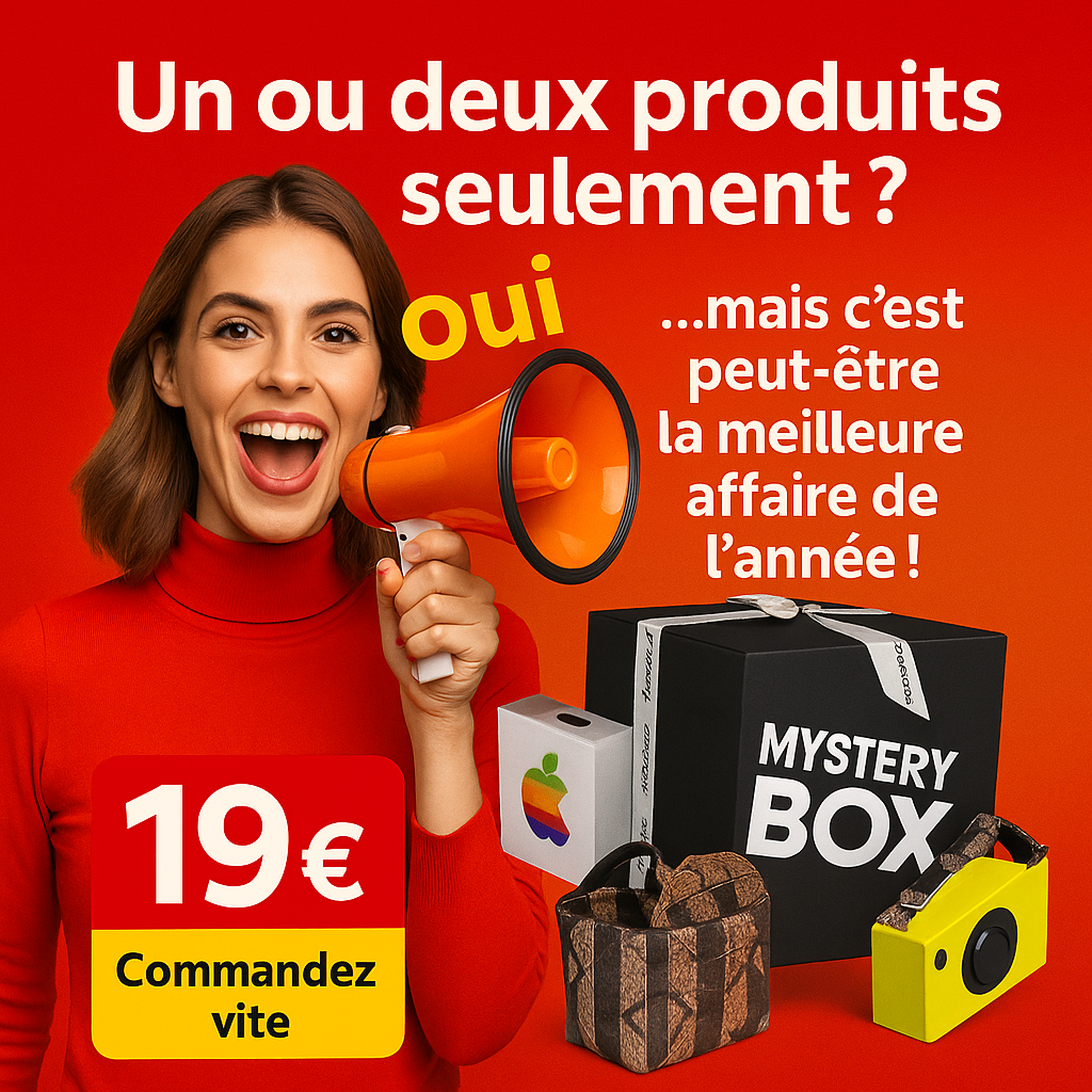 Boîte Mystère Valumark – Surprises Premium jusqu’à 10× la valeur